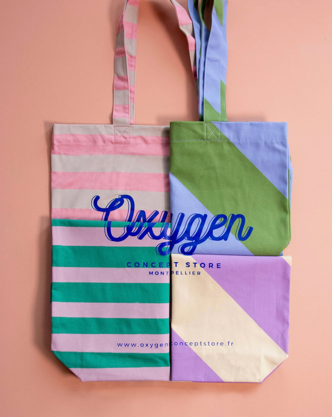 Beutel diagonale Streifen